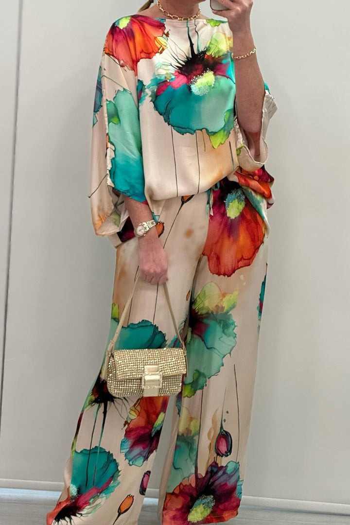 Chic Printed Women's Loungewear Set