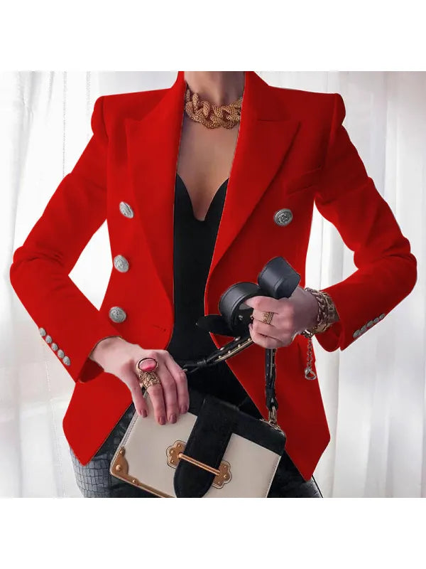 Chic Blazer Featuring Button Details
