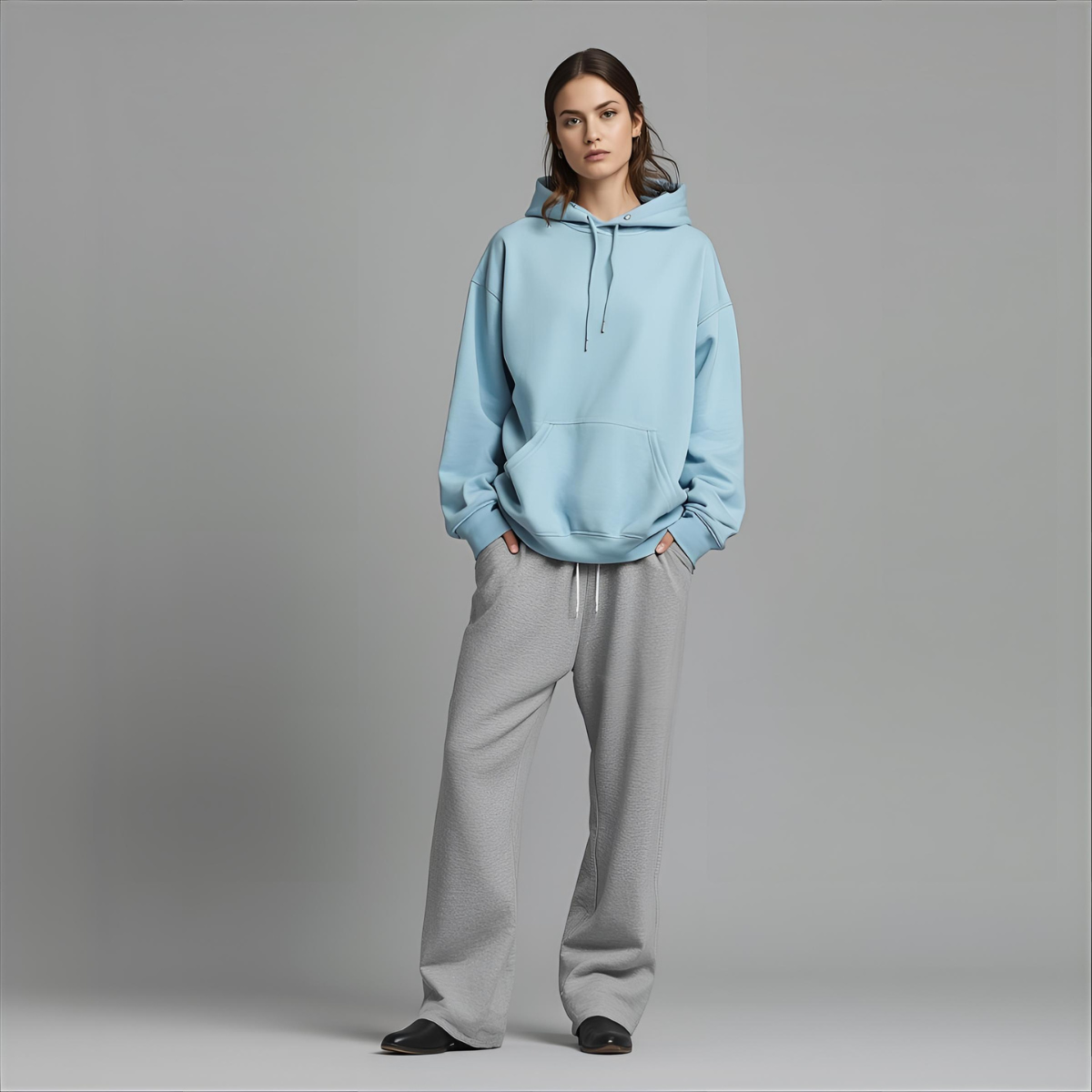 SOLINE | Oversized Sky Blue Hoodie