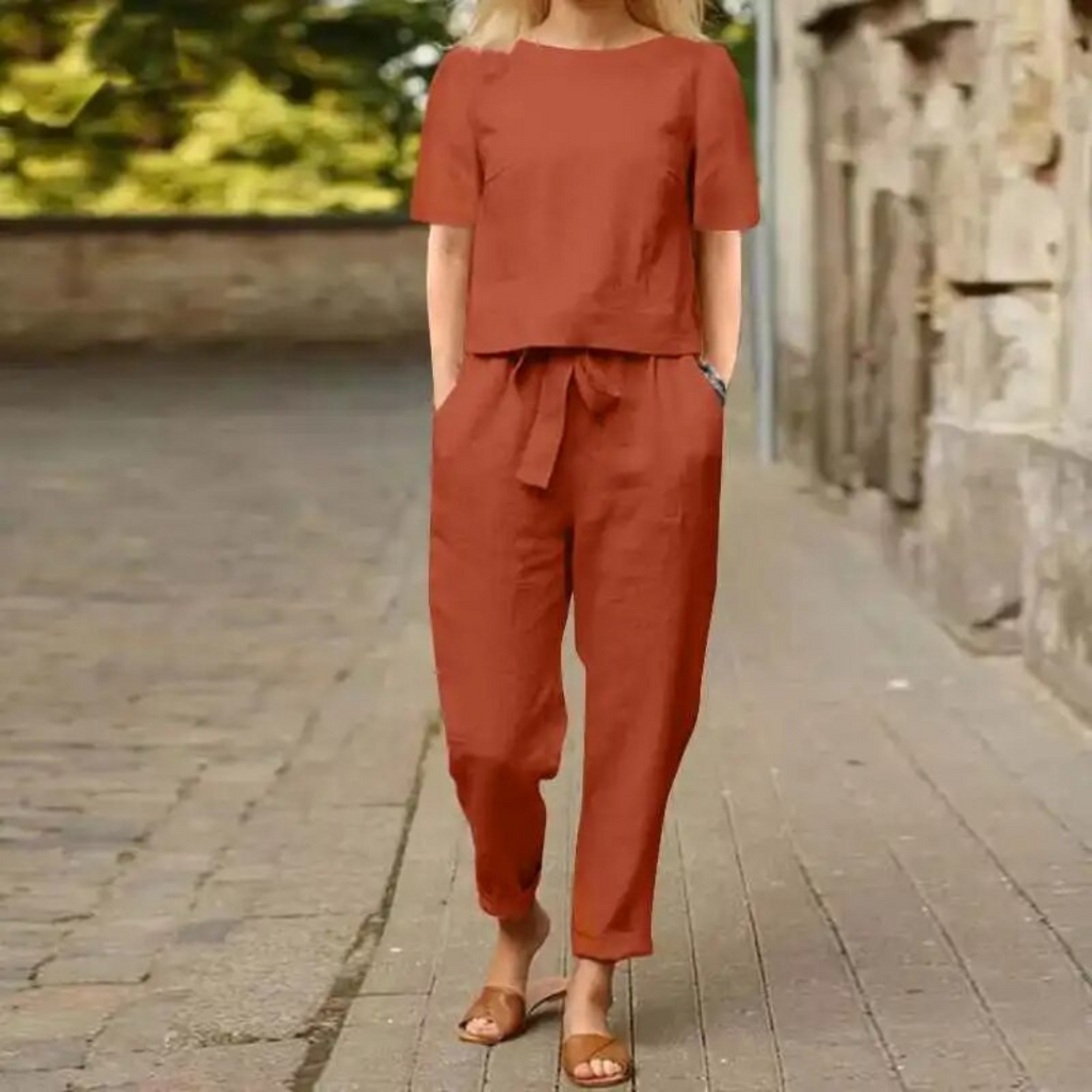 Chic and Cozy Women's Two-Piece Ensemble