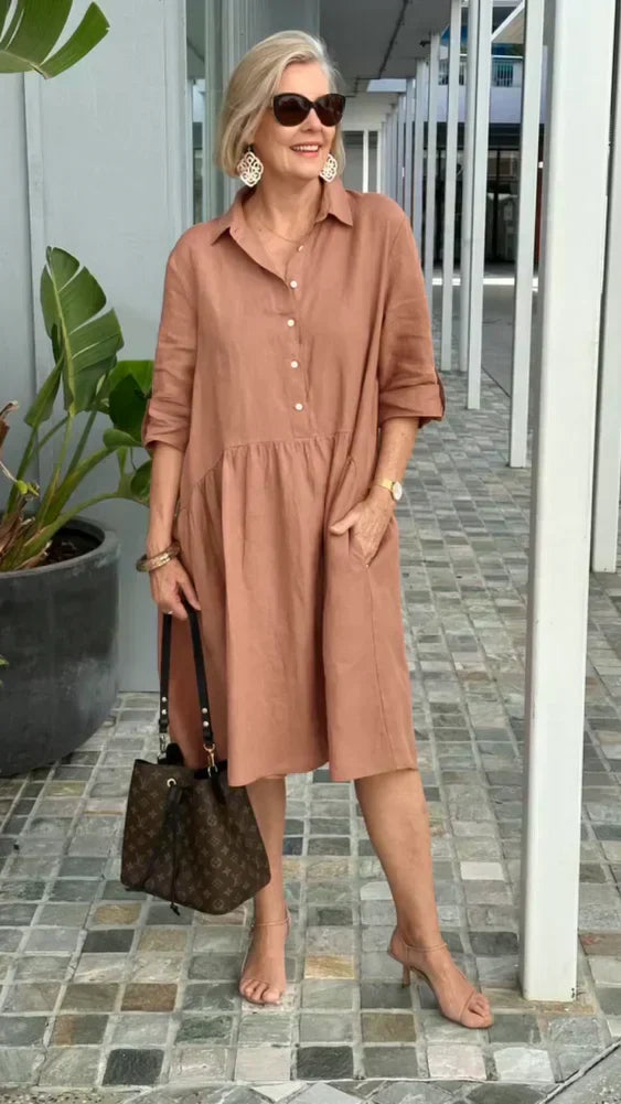 Tricia - Easygoing Cotton Midi Dress