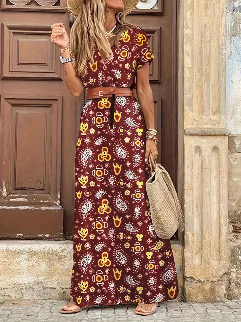 Bohemian-Inspired Long Maxi Dress for Women