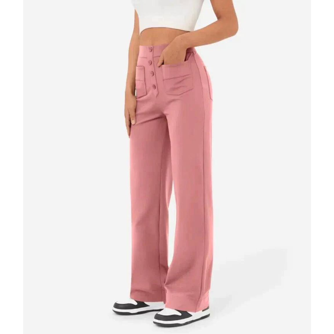 Versatile High-Waisted Stretch Pants