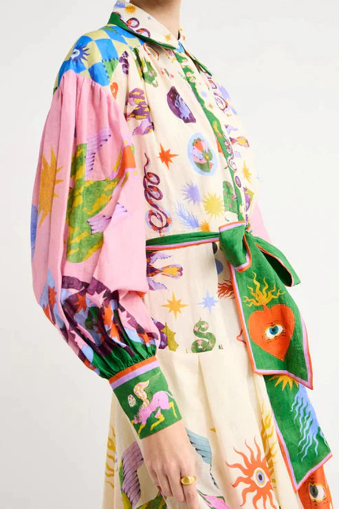 Retro Floral Maxi Dress