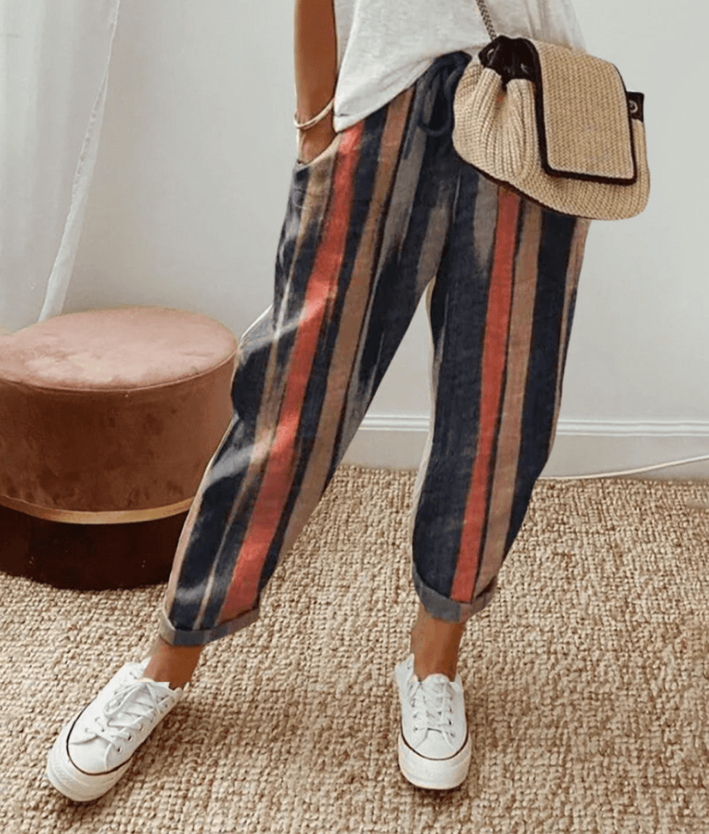 Chic Cotton-Linen Trousers