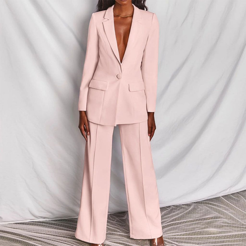 Hayley - Stylish Women's Blazer and Trousers Ensemble