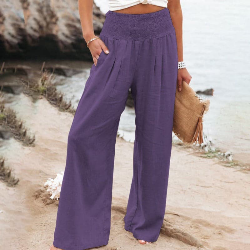 Women's Relaxed Wide-Leg Trousers