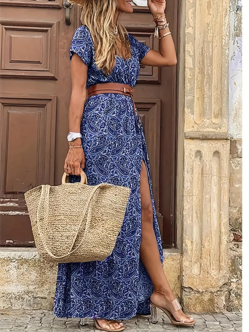 Bohemian-Inspired Long Maxi Dress for Women