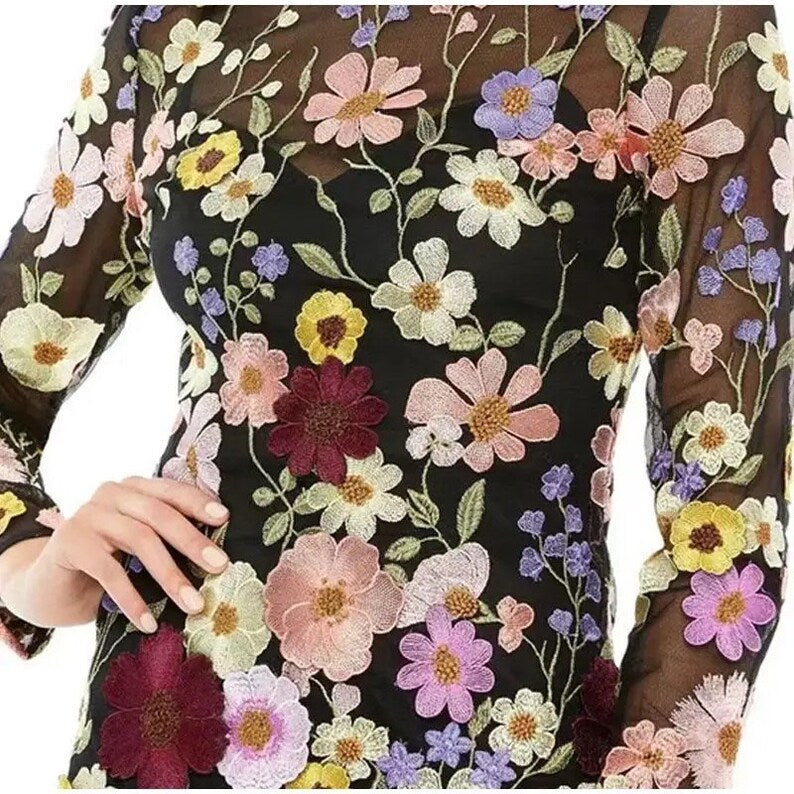 One-of-a-Kind Artisan Floral Dress